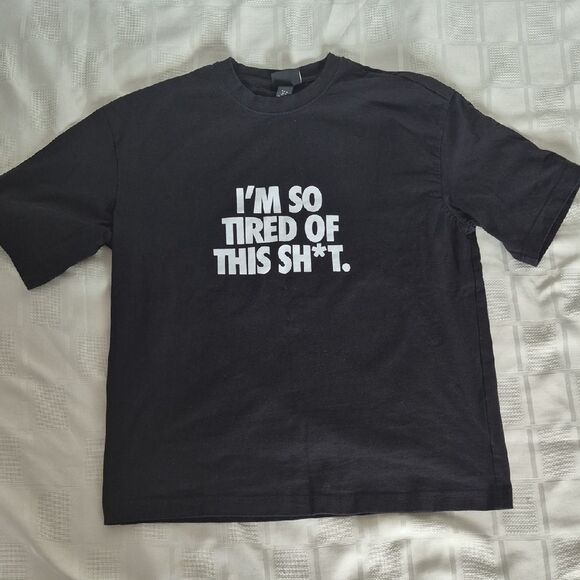 H&M Black Statement Tee - Picture 7 of 16